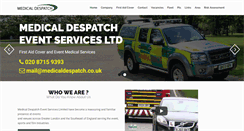 Desktop Screenshot of medicaldespatch.co.uk