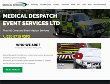 Tablet Screenshot of medicaldespatch.co.uk